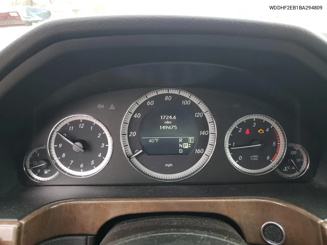 WDDHF2EB1BA294809 2011 Mercedes-Benz E 350 Bluetec