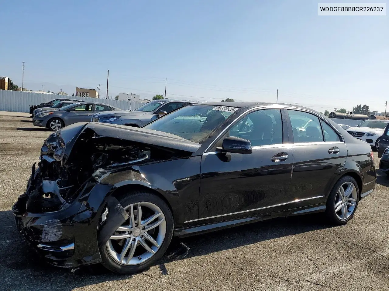 2012 Mercedes-Benz C 300 4Matic VIN: WDDGF8BB8CR226237 Lot: 56319656