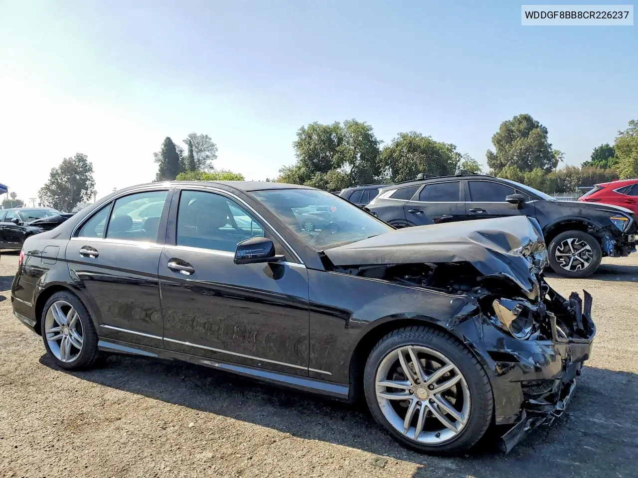 2012 Mercedes-Benz C 300 4Matic VIN: WDDGF8BB8CR226237 Lot: 56319656