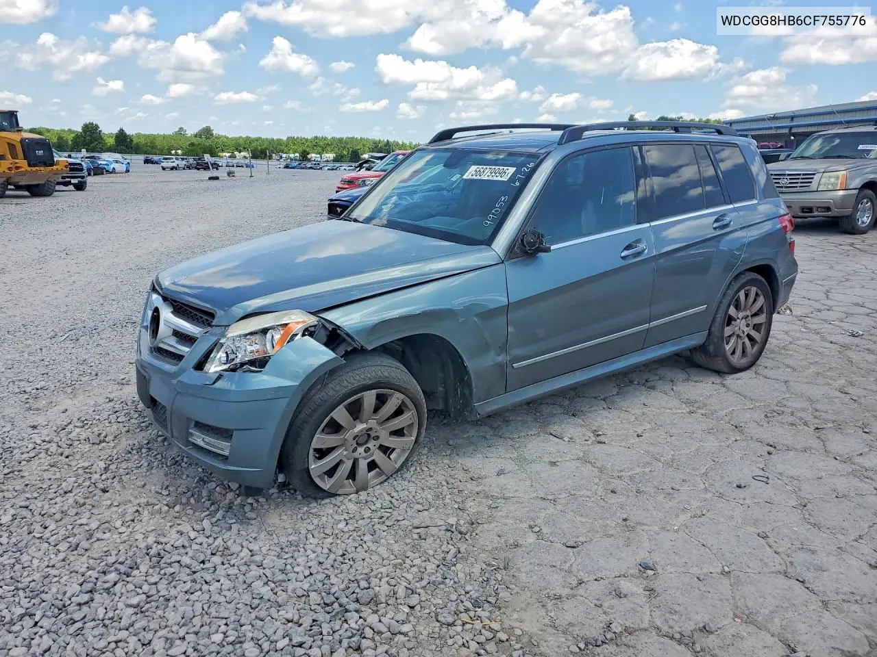 2012 Mercedes-Benz Glk 350 4Matic VIN: WDCGG8HB6CF755776 Lot: 56879996