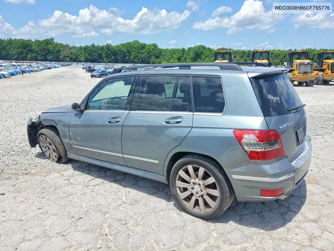 2012 Mercedes-Benz Glk 350 4Matic VIN: WDCGG8HB6CF755776 Lot: 56879996