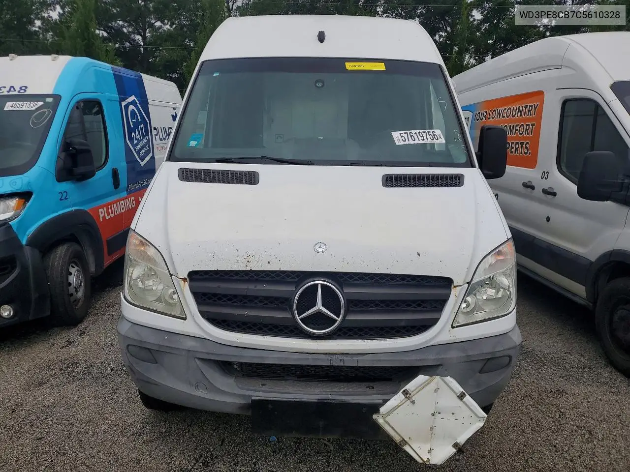 2012 Mercedes-Benz Sprinter 2500 VIN: WD3PE8CB7C5610328 Lot: 57619756