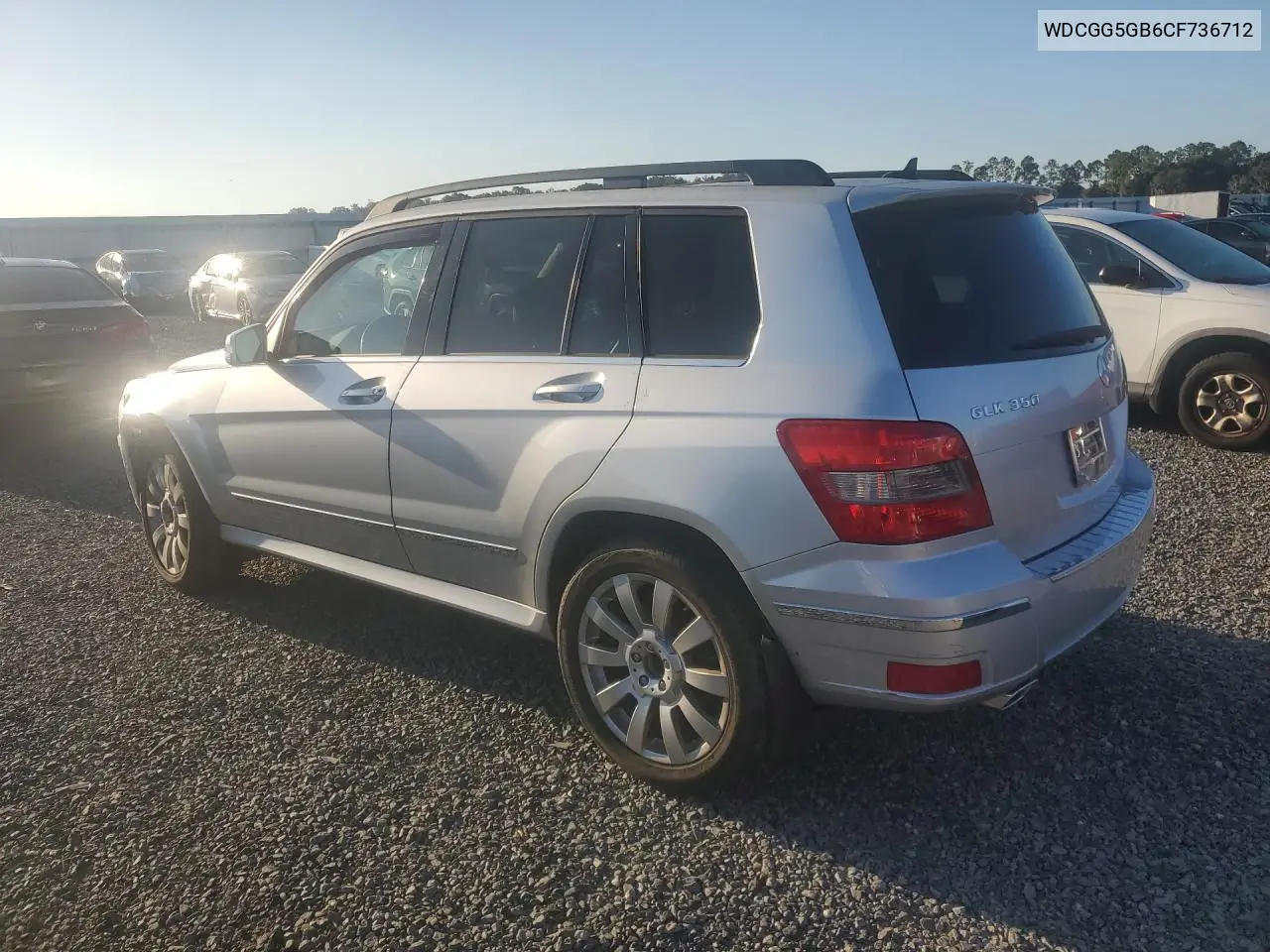 2012 Mercedes-Benz Glk 350 VIN: WDCGG5GB6CF736712 Lot: 58187316