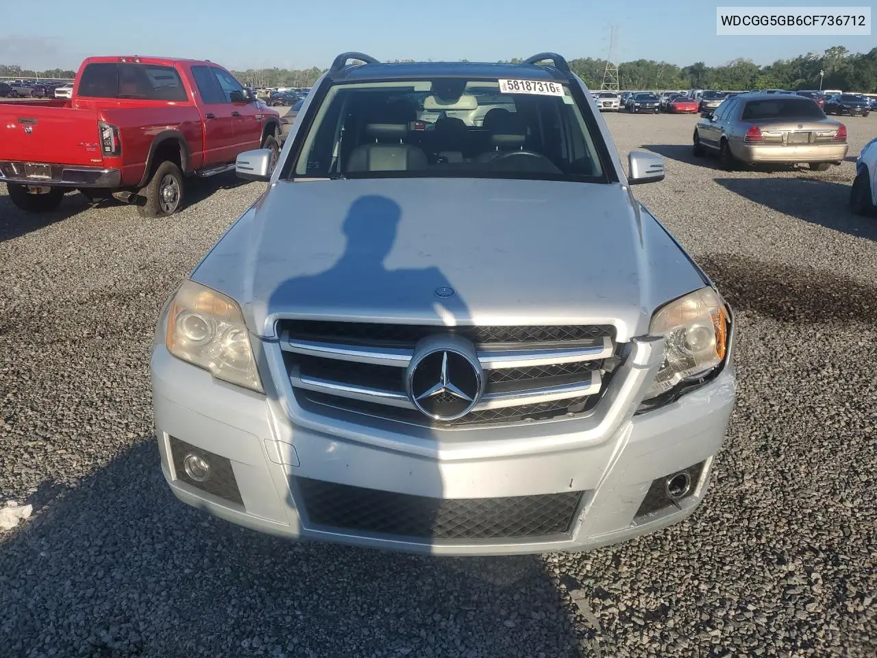 2012 Mercedes-Benz Glk 350 VIN: WDCGG5GB6CF736712 Lot: 58187316