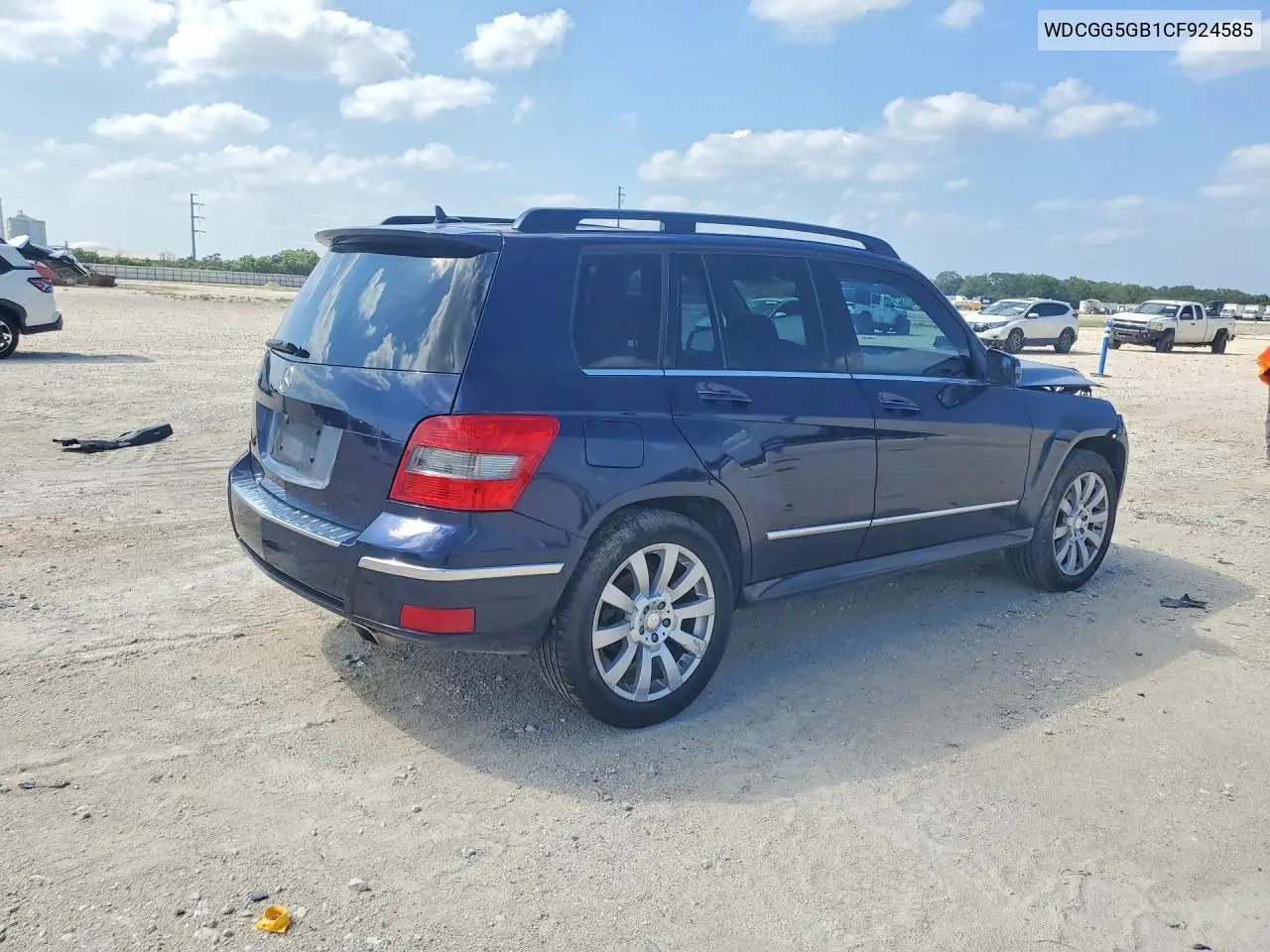 2012 Mercedes-Benz Glk 350 VIN: WDCGG5GB1CF924585 Lot: 58426686