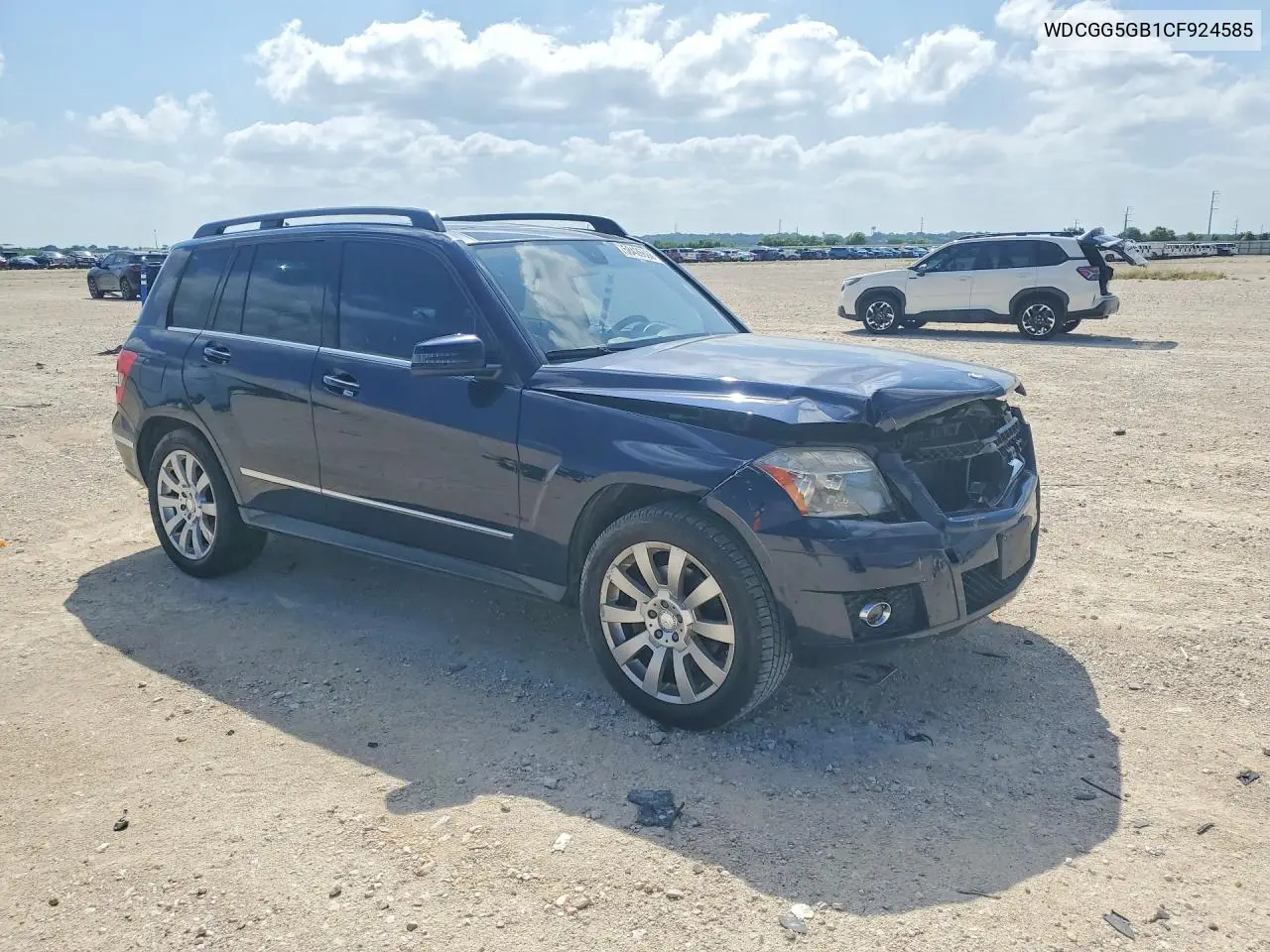 2012 Mercedes-Benz Glk 350 VIN: WDCGG5GB1CF924585 Lot: 58426686