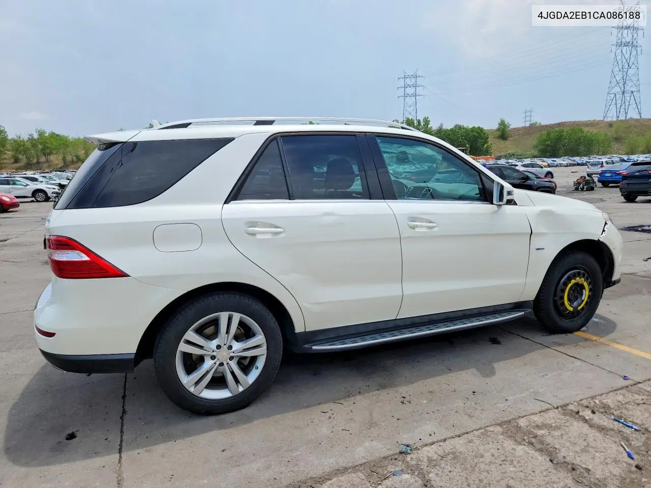 2012 Mercedes-Benz Ml 350 Bluetec VIN: 4JGDA2EB1CA086188 Lot: 58744556