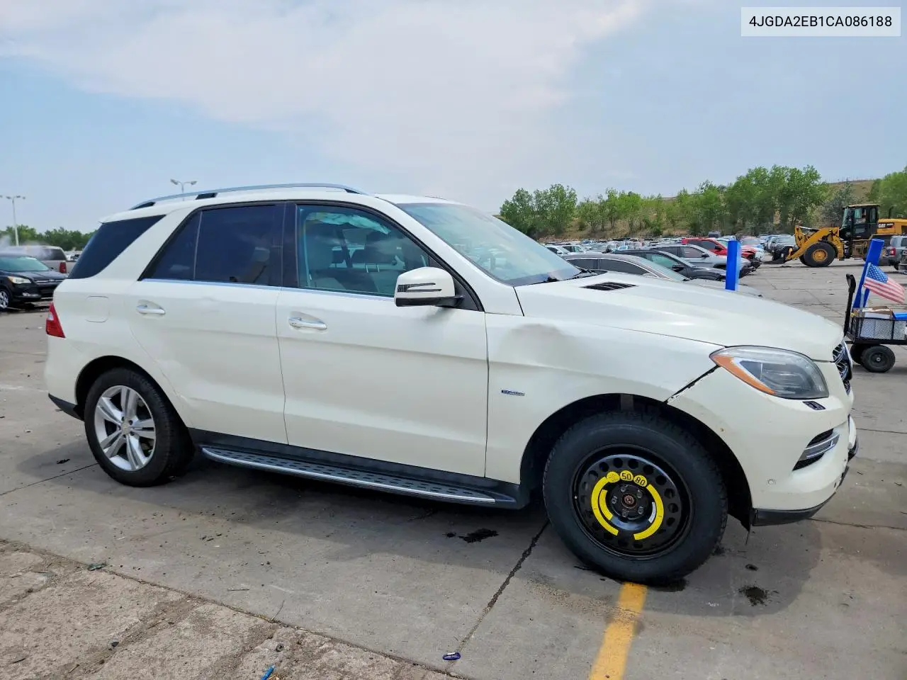 2012 Mercedes-Benz Ml 350 Bluetec VIN: 4JGDA2EB1CA086188 Lot: 58744556