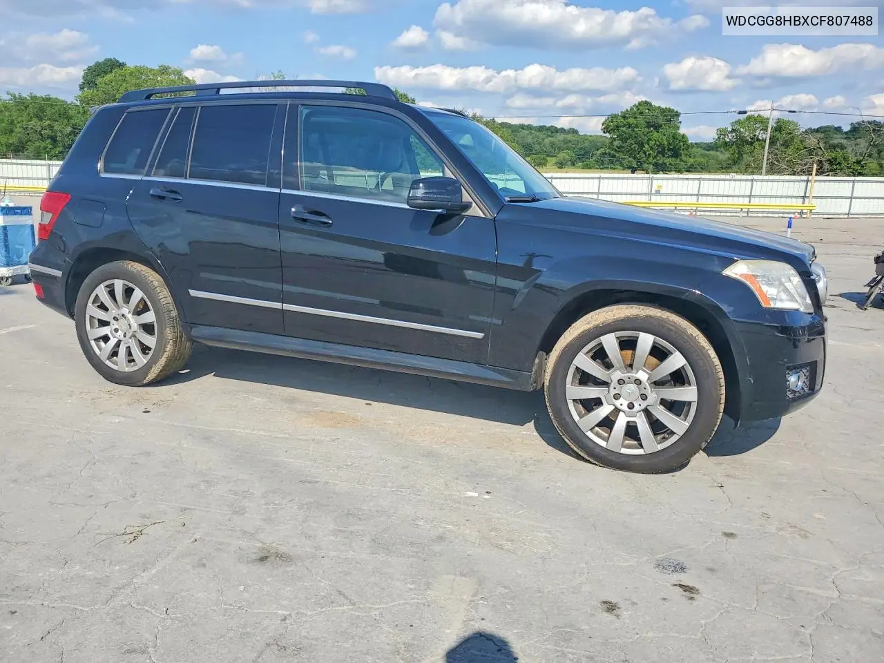 2012 Mercedes-Benz Glk 350 4Matic VIN: WDCGG8HBXCF807488 Lot: 59014456