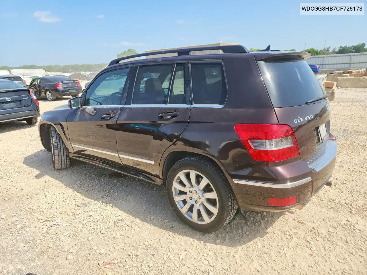 2012 Mercedes-Benz Glk 350 4Matic VIN: WDCGG8HB7CF726173 Lot: 59346136