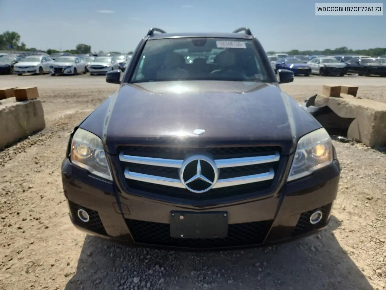 2012 Mercedes-Benz Glk 350 4Matic VIN: WDCGG8HB7CF726173 Lot: 59346136