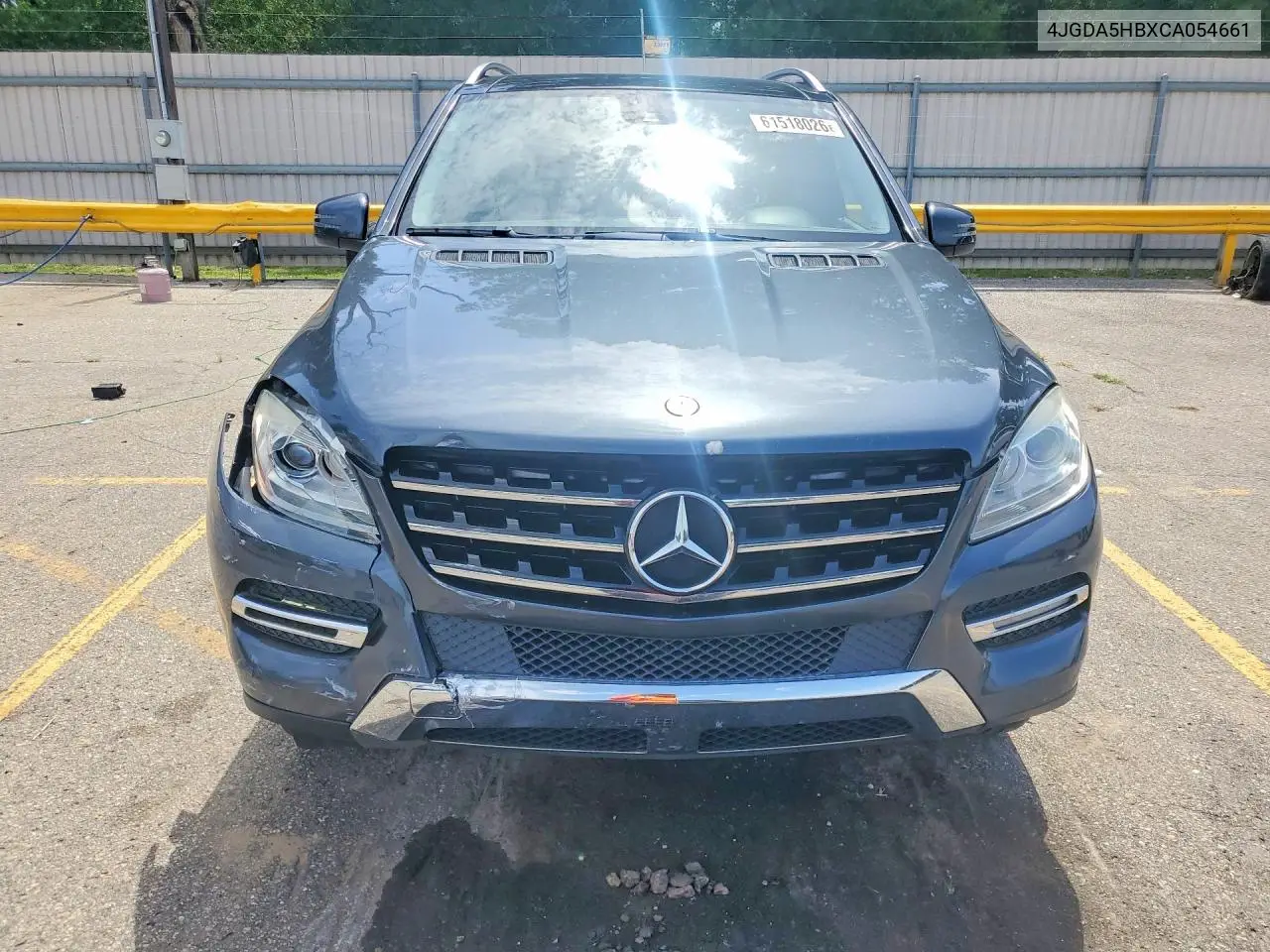 2012 Mercedes-Benz Ml 350 4Matic VIN: 4JGDA5HBXCA054661 Lot: 61518026