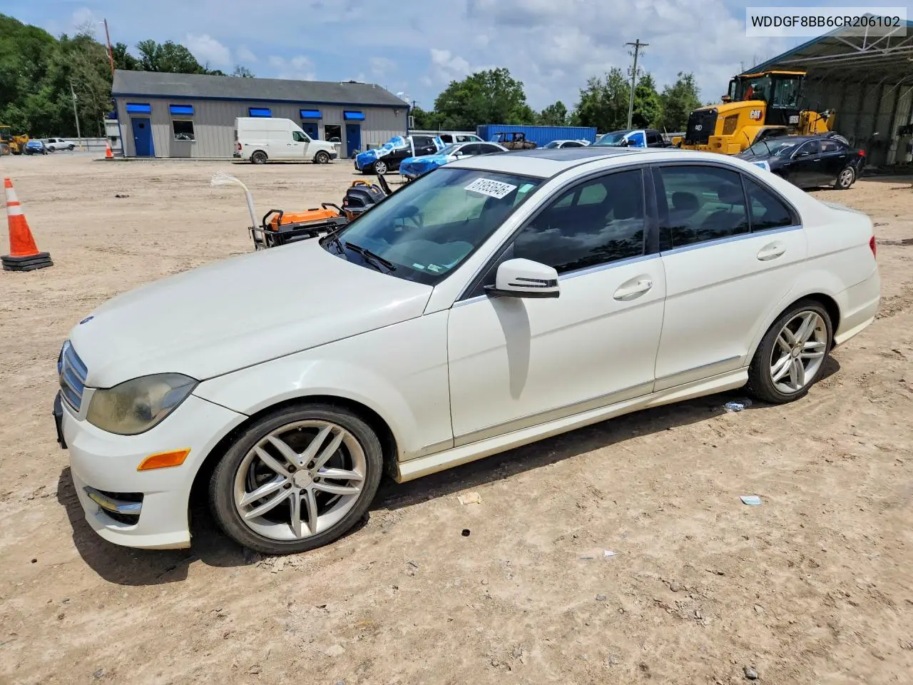 2012 Mercedes-Benz C 300 4Matic VIN: WDDGF8BB6CR206102 Lot: 61953646