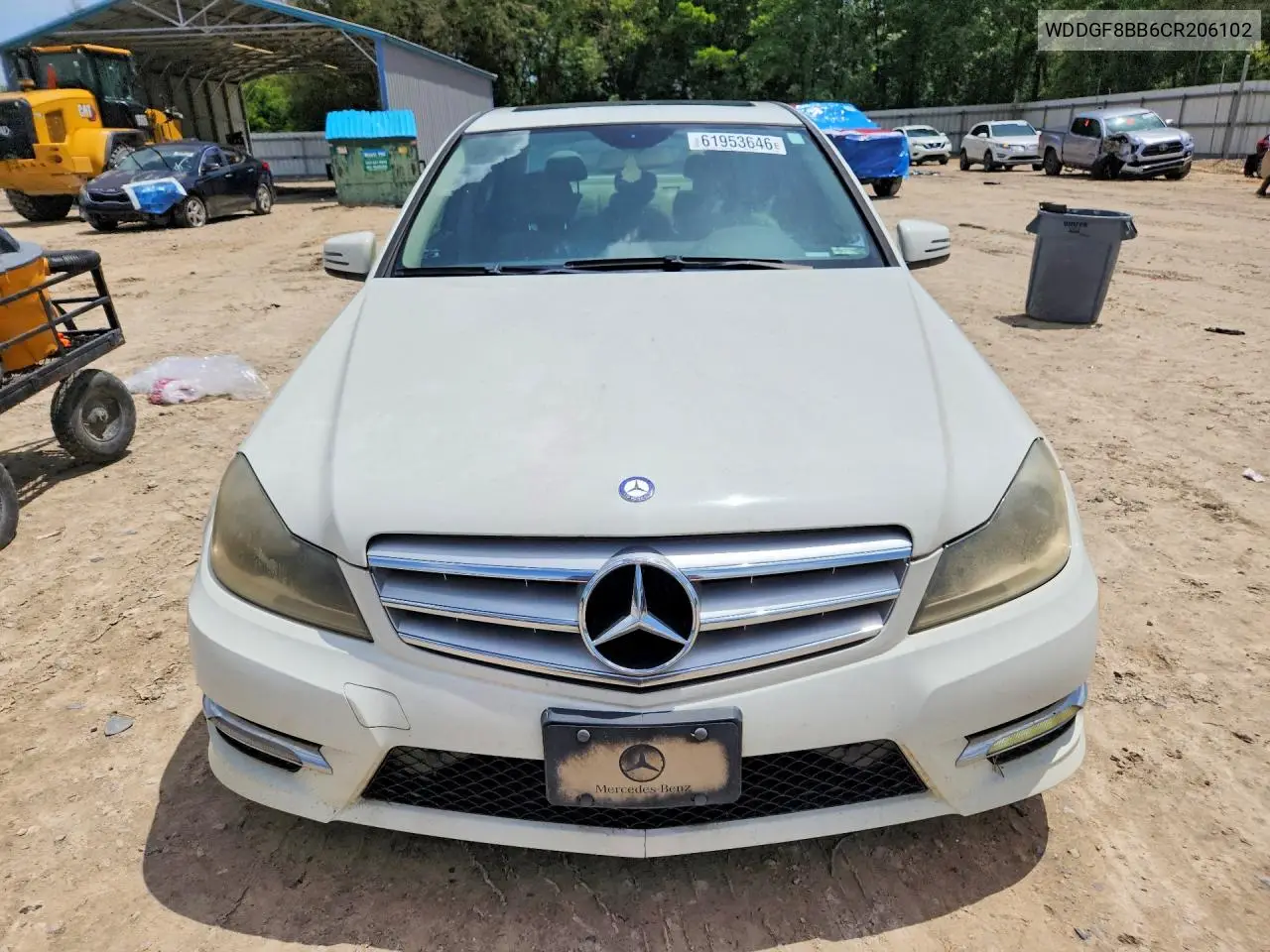 2012 Mercedes-Benz C 300 4Matic VIN: WDDGF8BB6CR206102 Lot: 61953646