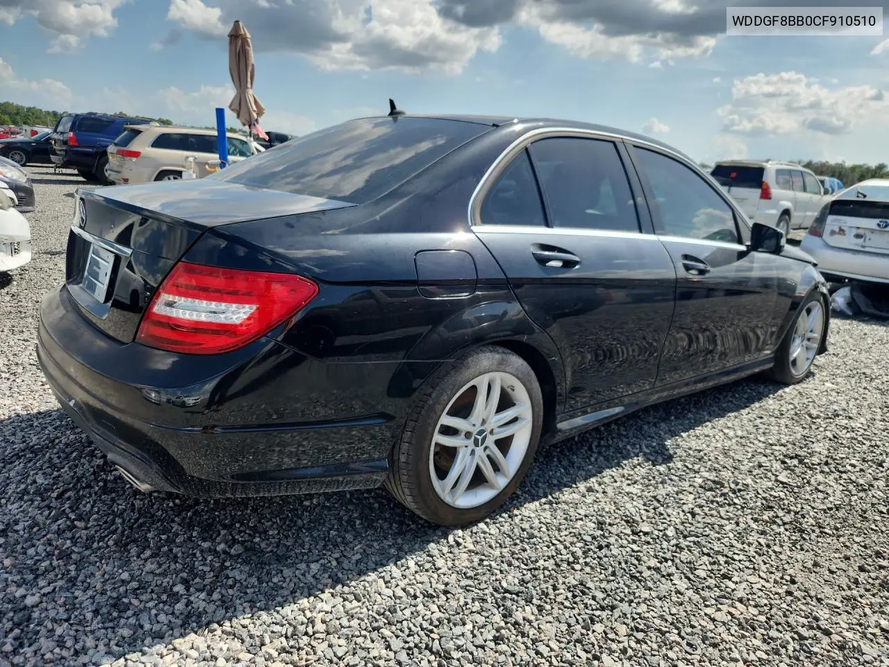 2012 Mercedes-Benz C 300 4Matic VIN: WDDGF8BB0CF910510 Lot: 62034256