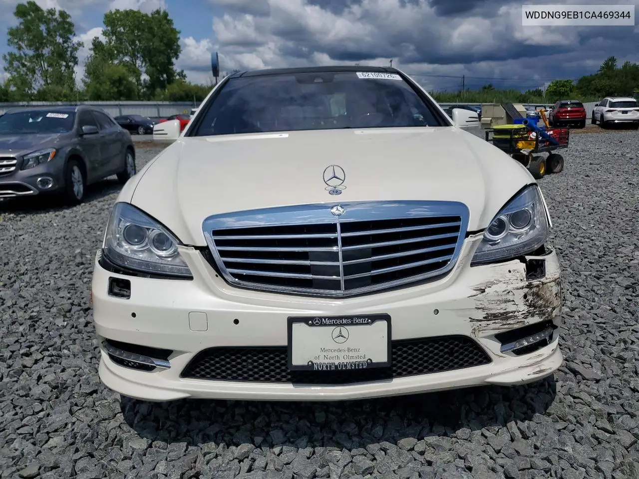 2012 Merz S 550 4Mat VIN: WDDNG9EB1CA469344 Lot: 62100726