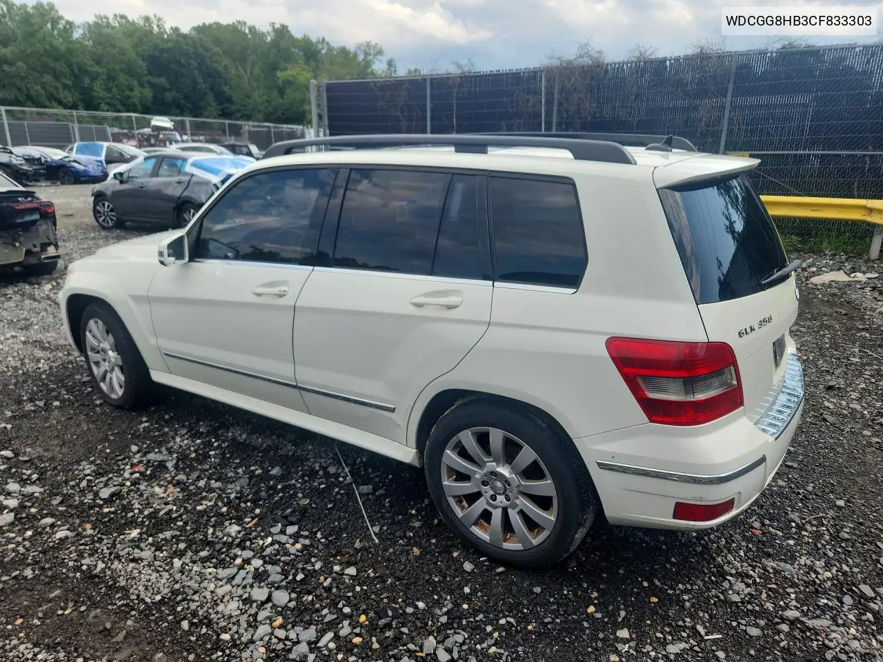2012 Mercedes-Benz Glk 350 4Matic VIN: WDCGG8HB3CF833303 Lot: 62154596