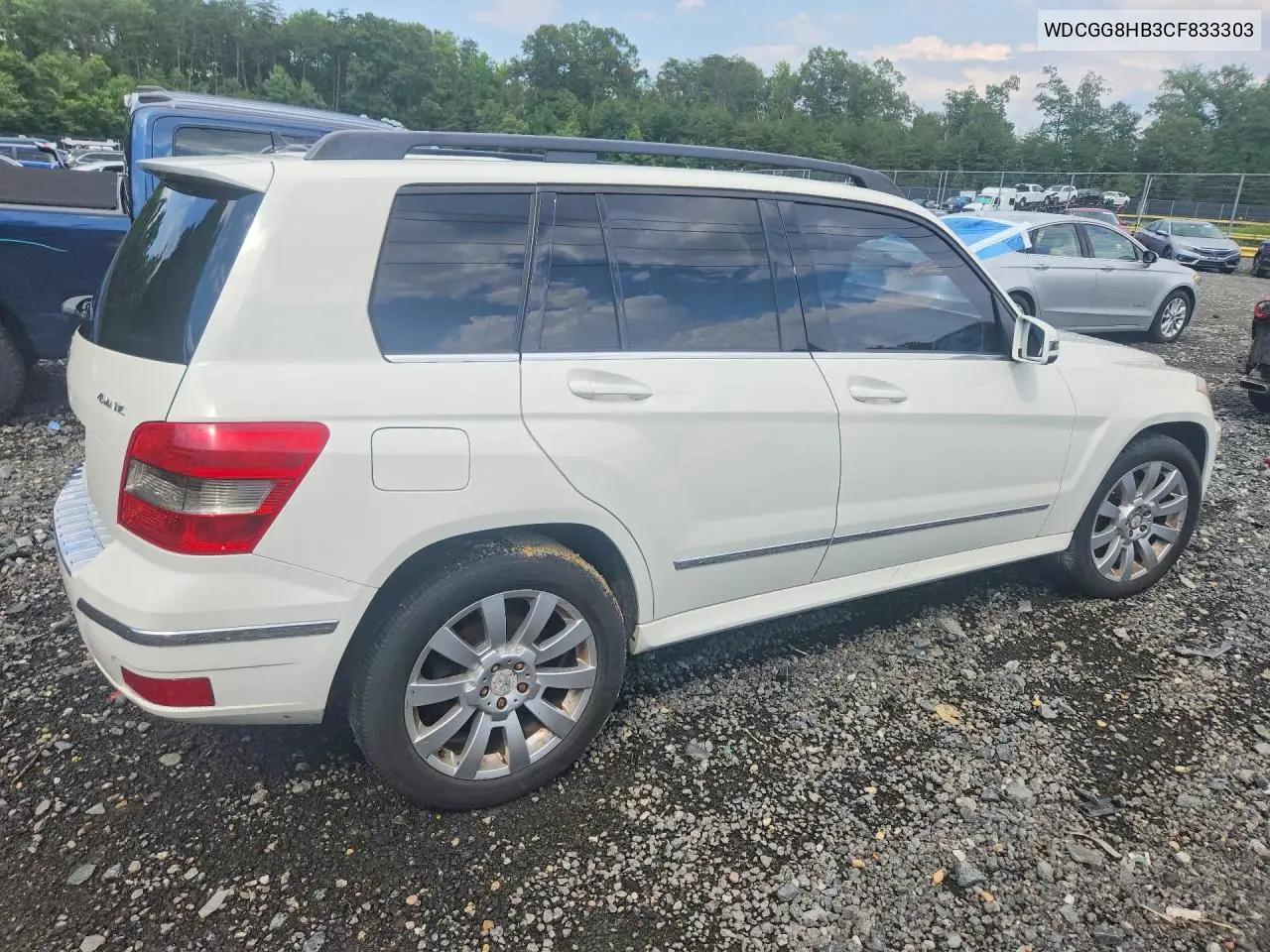 2012 Mercedes-Benz Glk 350 4Matic VIN: WDCGG8HB3CF833303 Lot: 62154596
