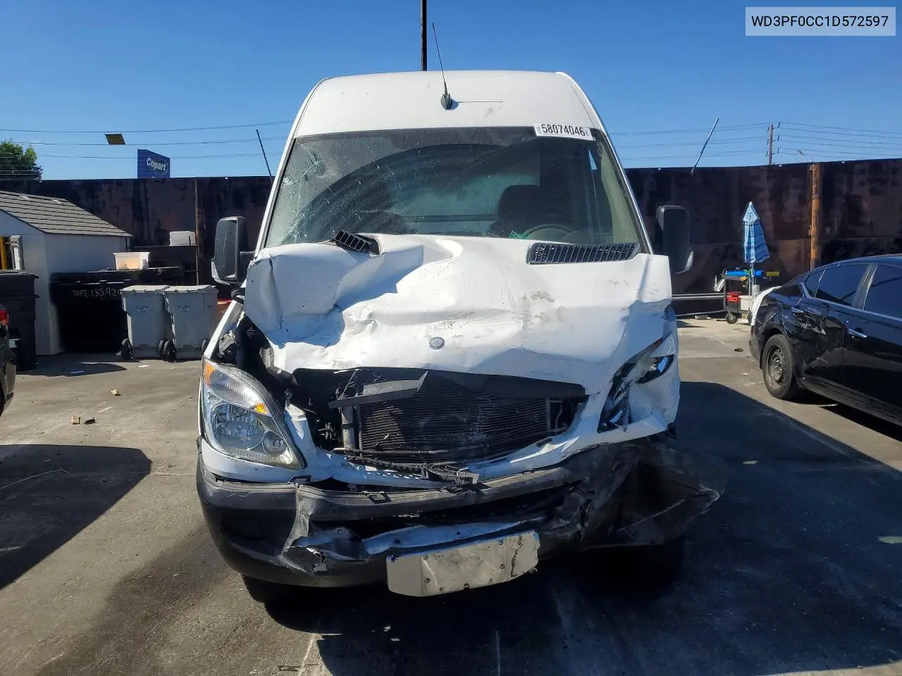 2013 Mercedes-Benz Sprinter 3500 Delivery Van VIN: WD3PF0CC1D5725970 Lot: 58074046
