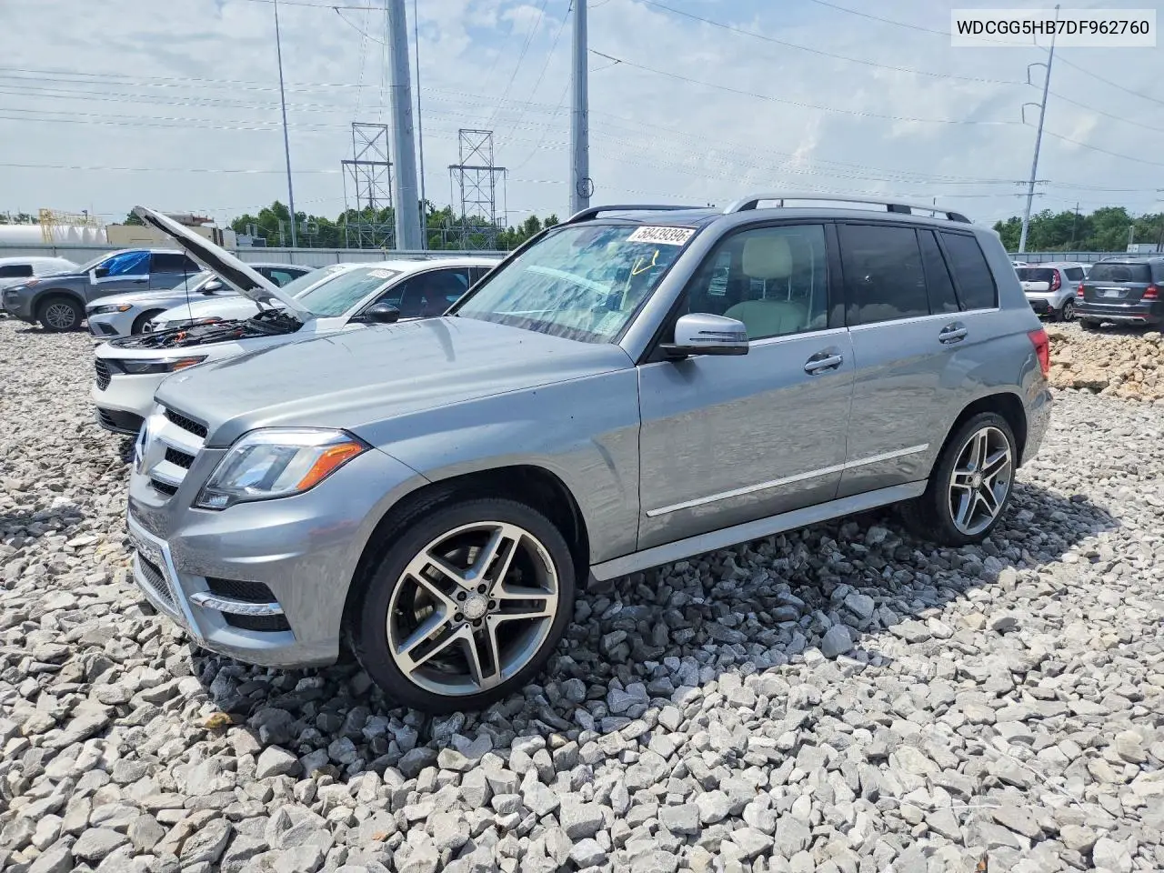 2013 Mercedes-Benz Glk 350 VIN: WDCGG5HB7DF962760 Lot: 58439396
