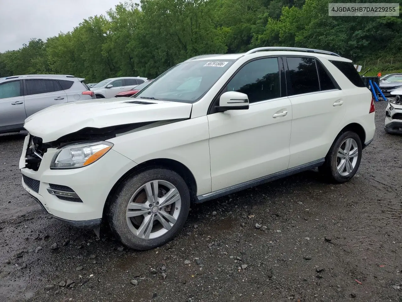 2013 Mercedes-Benz Ml 350 4Matic VIN: 4JGDA5HB7DA229255 Lot: 58791506