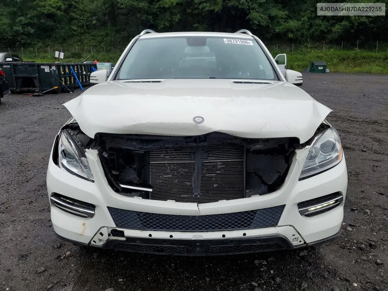 2013 Mercedes-Benz Ml 350 4Matic VIN: 4JGDA5HB7DA229255 Lot: 58791506