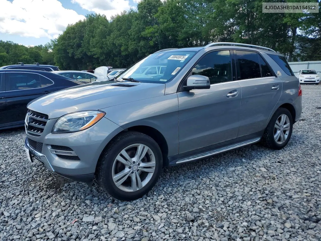 2013 Mercedes-Benz Ml 350 4Matic VIN: 4JGDA5HB1DA154522 Lot: 58848976