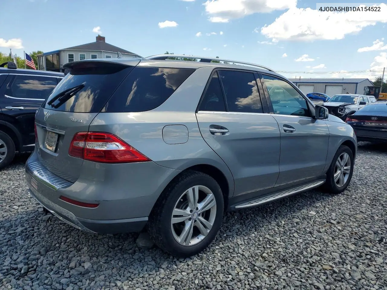 2013 Mercedes-Benz Ml 350 4Matic VIN: 4JGDA5HB1DA154522 Lot: 58848976