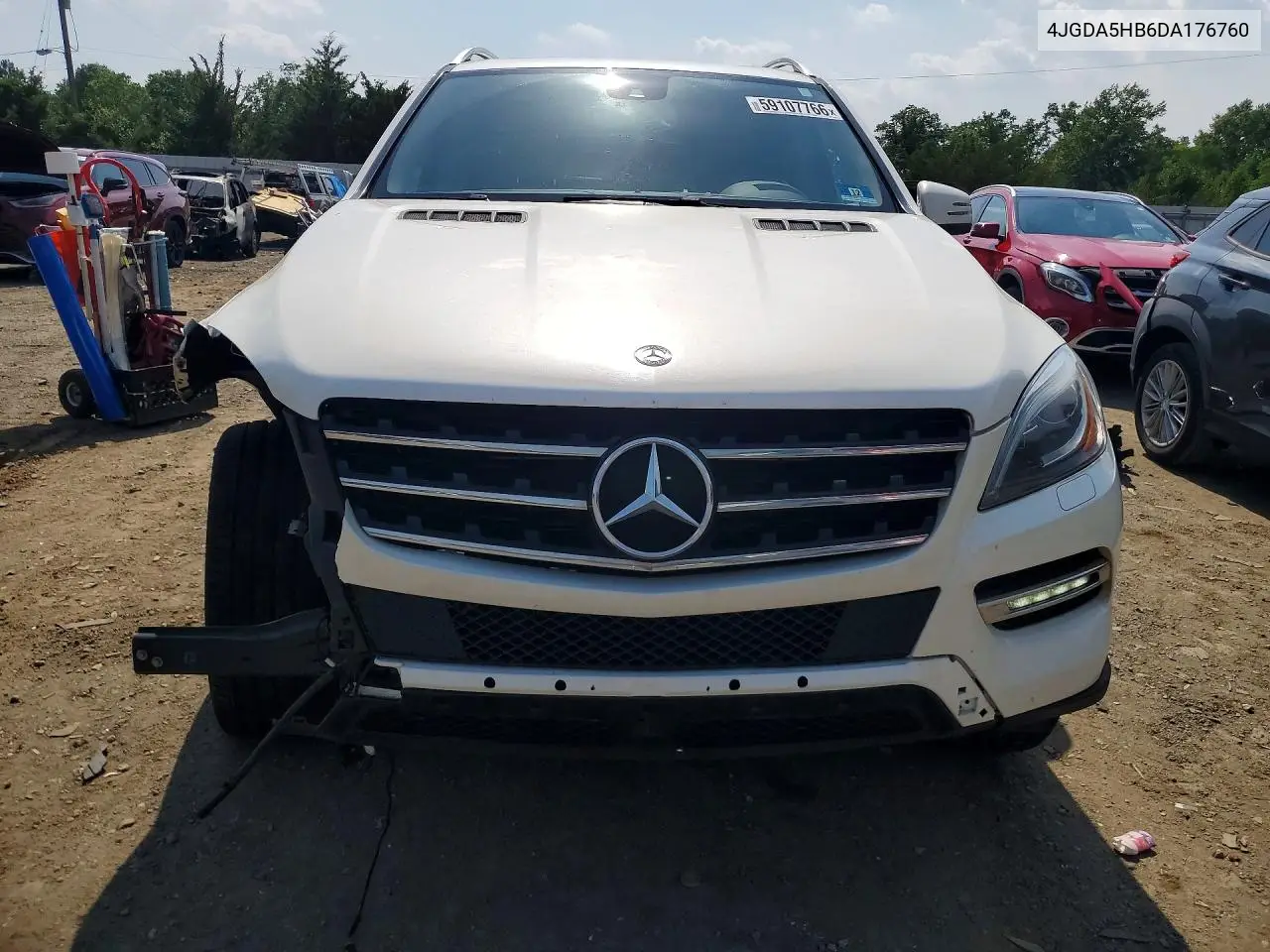 2013 Mercedes-Benz Ml 350 4Matic VIN: 4JGDA5HB6DA176760 Lot: 59107766