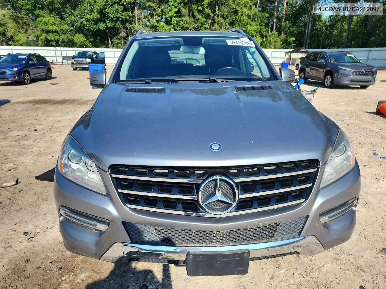 2013 Mercedes-Benz Ml 350 4Matic VIN: 4JGDA5HB7DA212097 Lot: 59919946