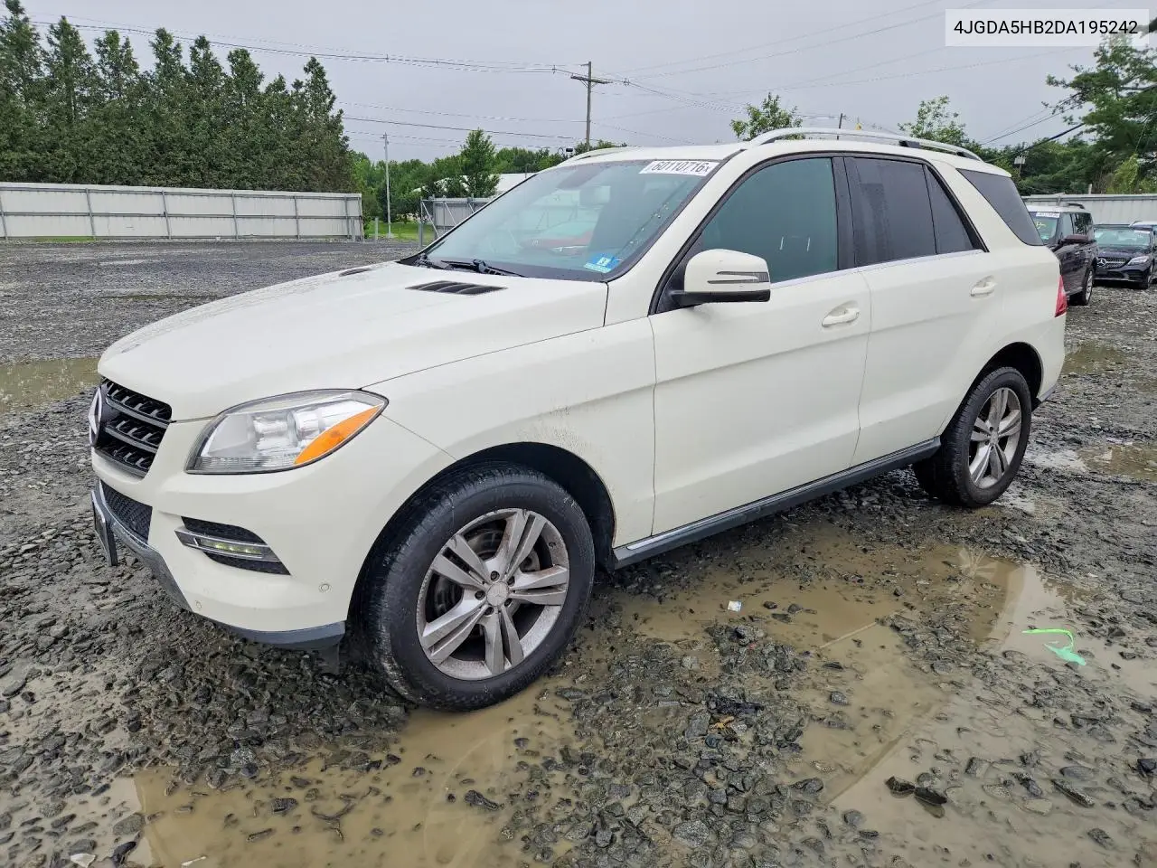 2013 Mercedes-Benz Ml 350 4Matic VIN: 4JGDA5HB2DA195242 Lot: 60110716