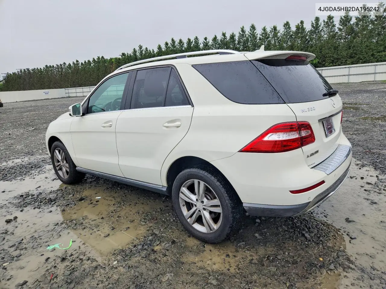 2013 Mercedes-Benz Ml 350 4Matic VIN: 4JGDA5HB2DA195242 Lot: 60110716