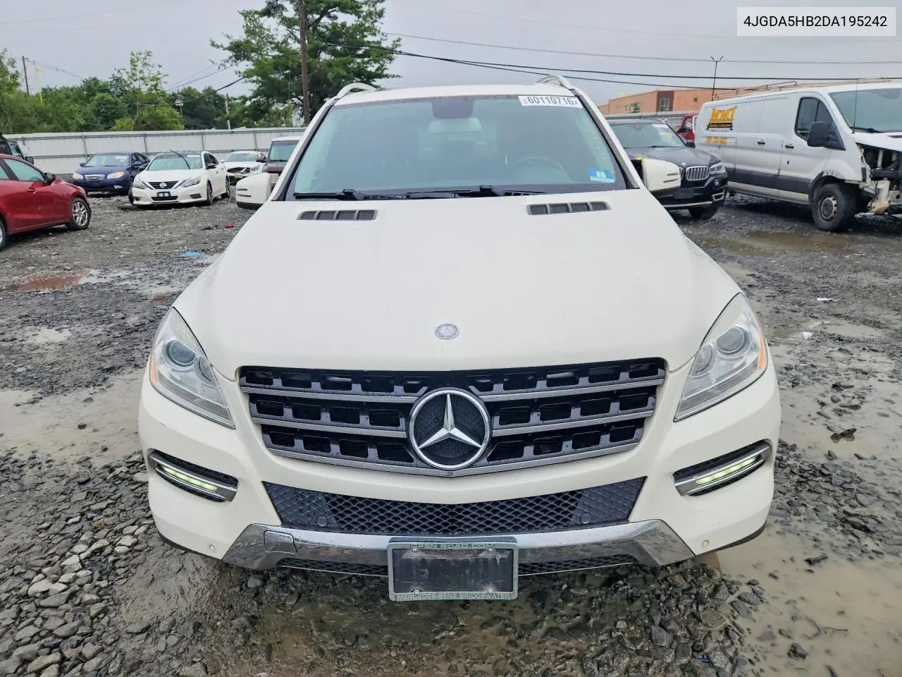2013 Mercedes-Benz Ml 350 4Matic VIN: 4JGDA5HB2DA195242 Lot: 60110716