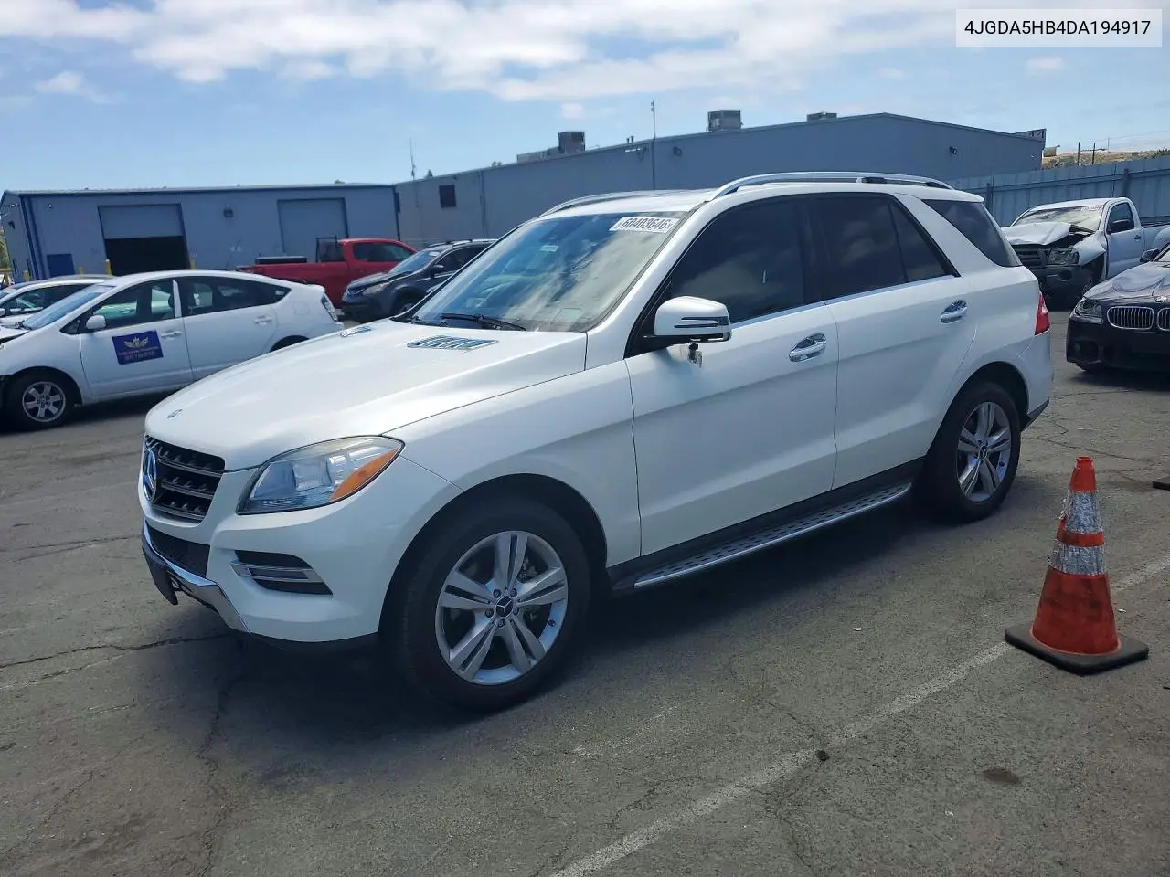 2013 Mercedes-Benz Ml 350 4Matic VIN: 4JGDA5HB4DA194917 Lot: 60403646