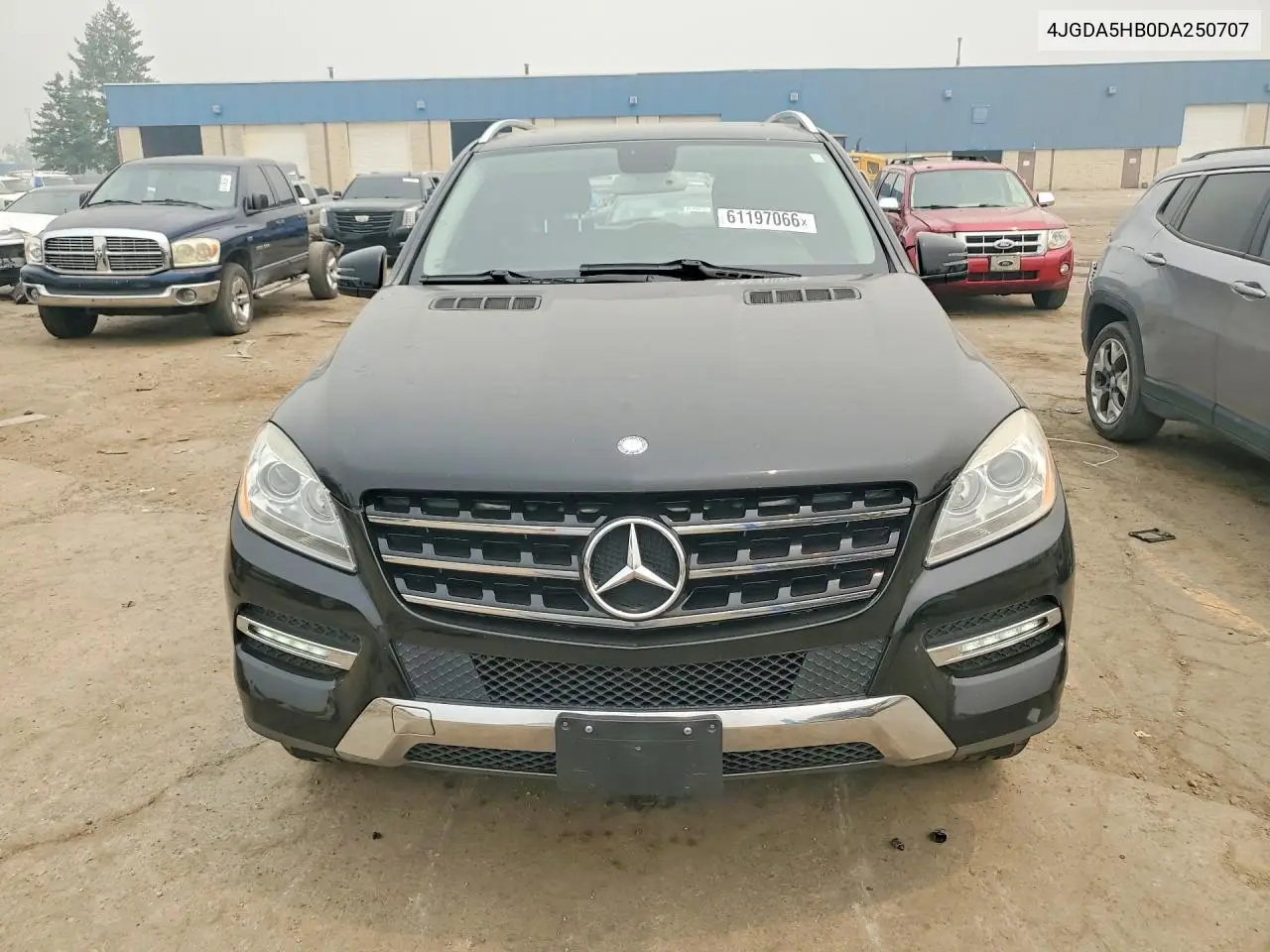 2013 Mercedes-Benz Ml 350 4Matic VIN: 4JGDA5HB0DA250707 Lot: 61197066