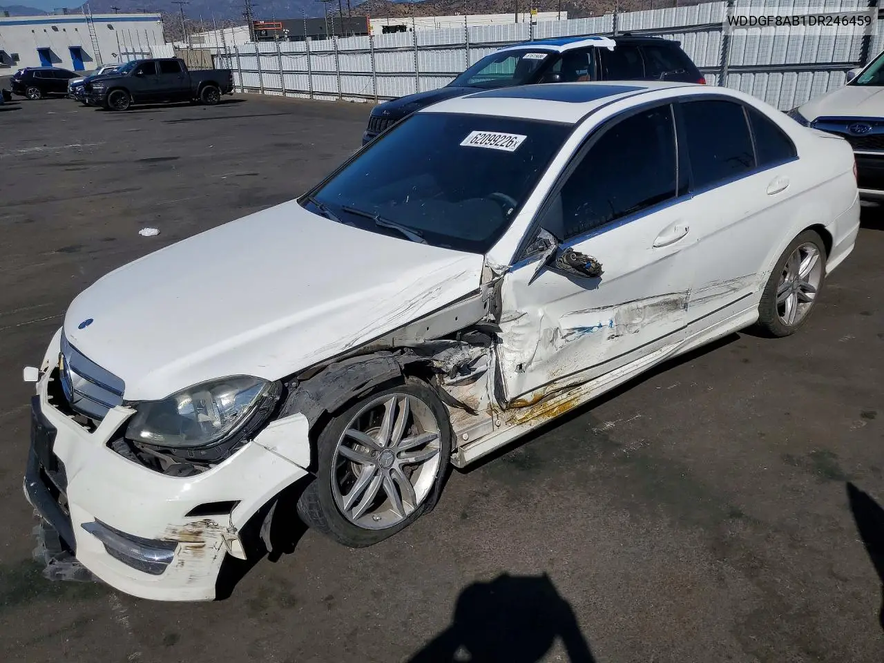 2013 Mercedes-Benz C 300 4Matic VIN: WDDGF8AB1DR246459 Lot: 62099226