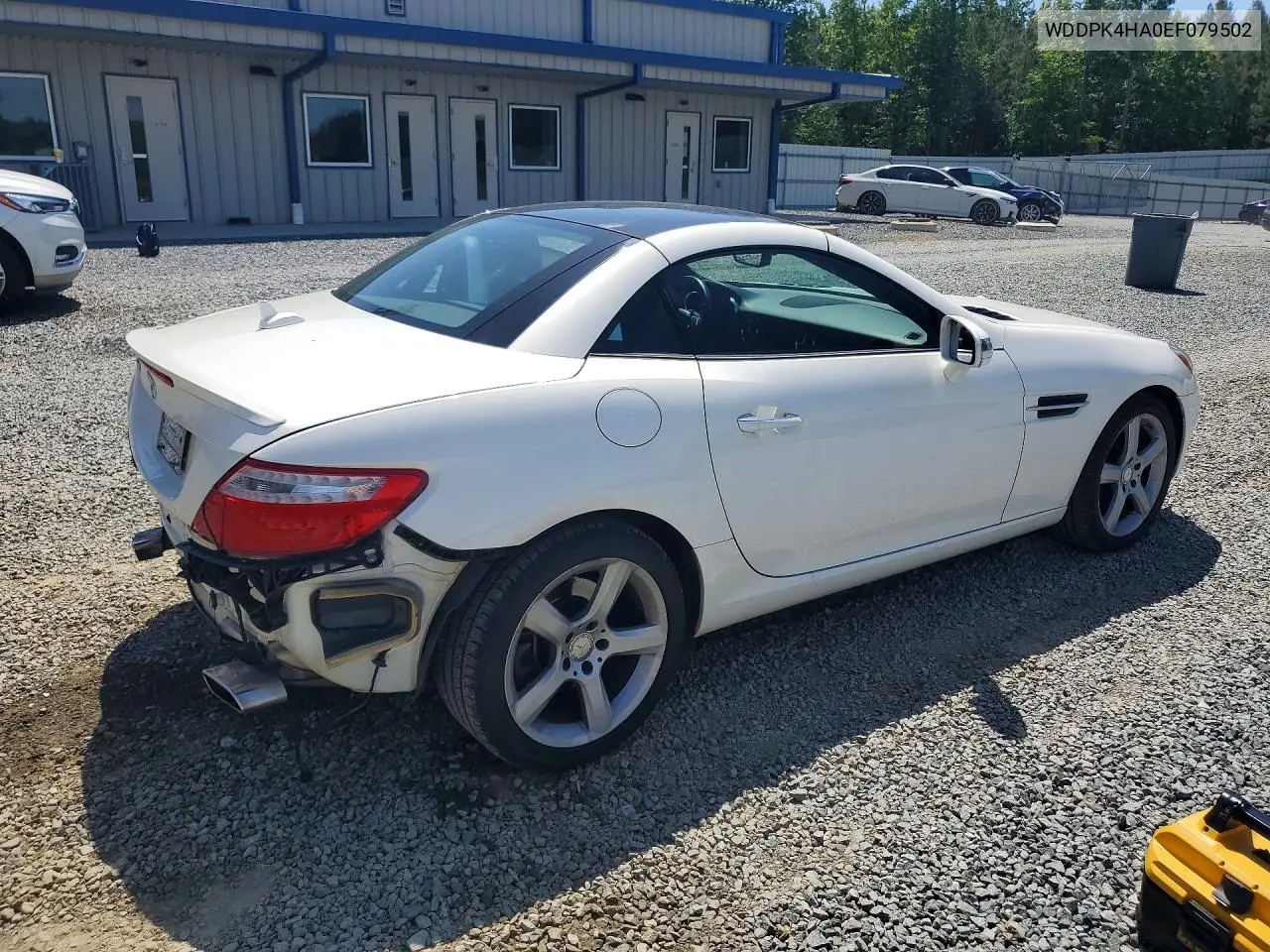 2014 Mercedes-Benz Slk 250 VIN: WDDPK4HA0EF079502 Lot: 51881996