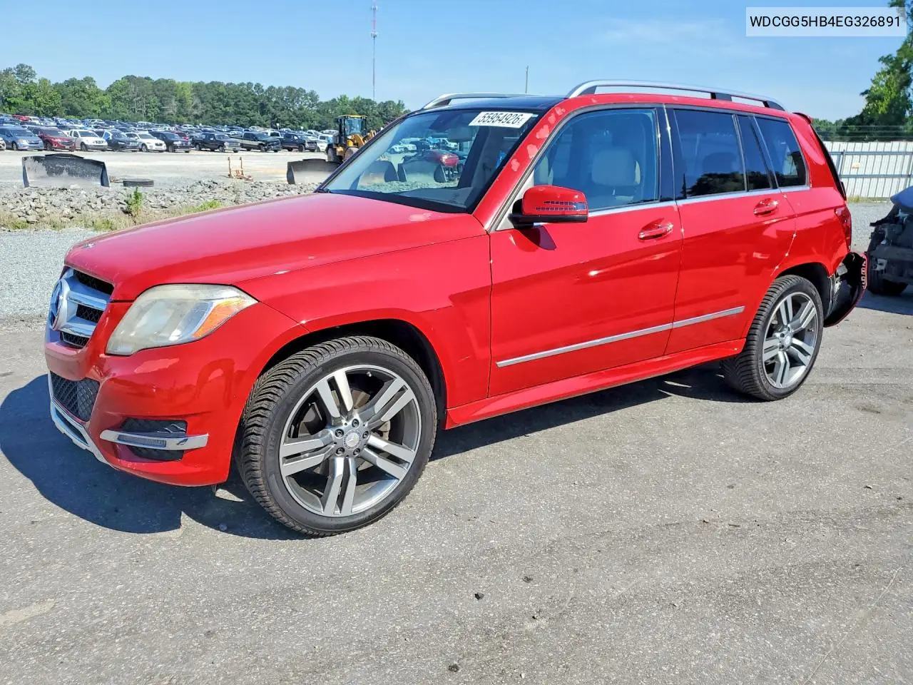 2014 Mercedes-Benz Glk 350 VIN: WDCGG5HB4EG326891 Lot: 55954926