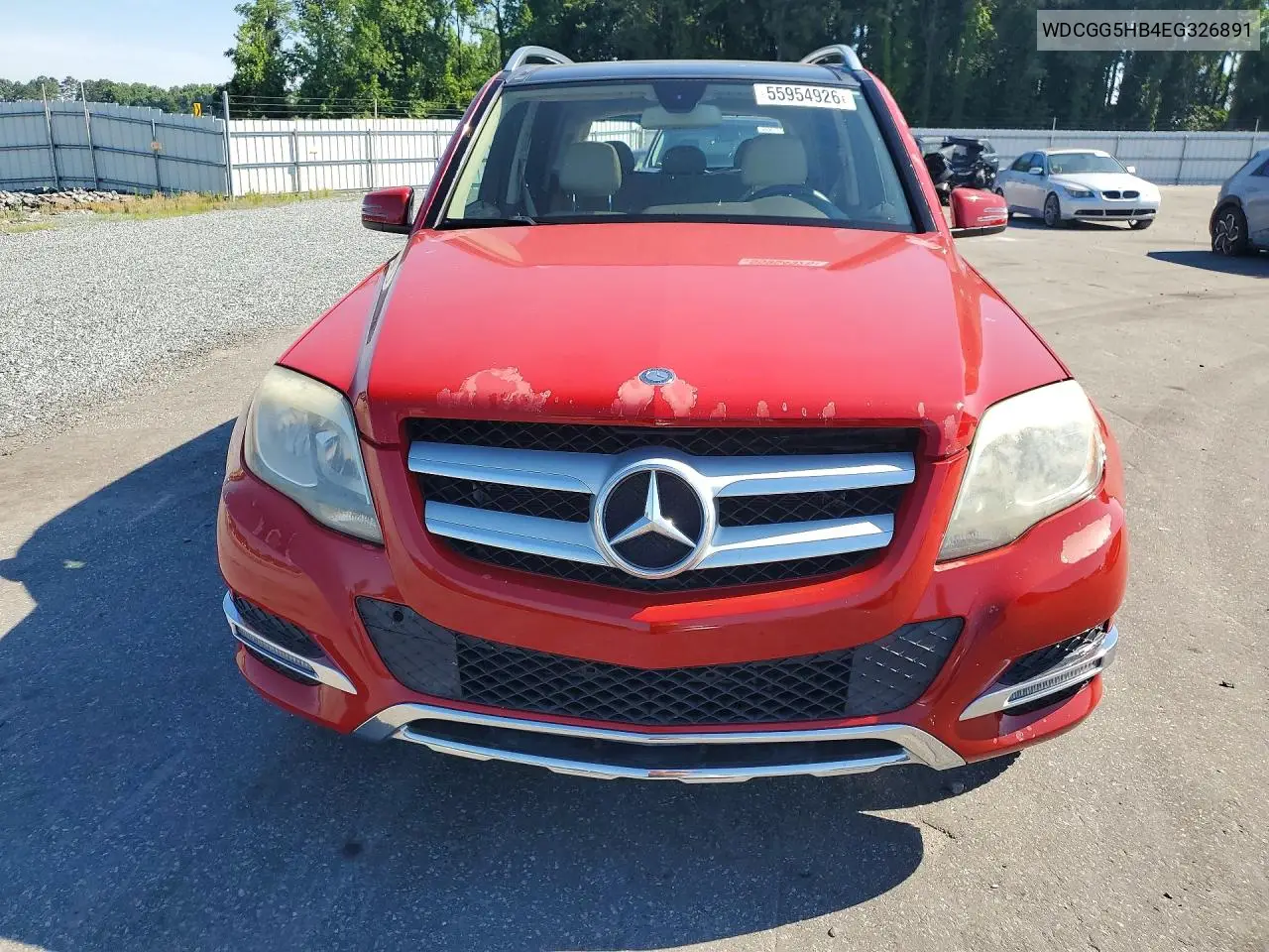 2014 Mercedes-Benz Glk 350 VIN: WDCGG5HB4EG326891 Lot: 55954926