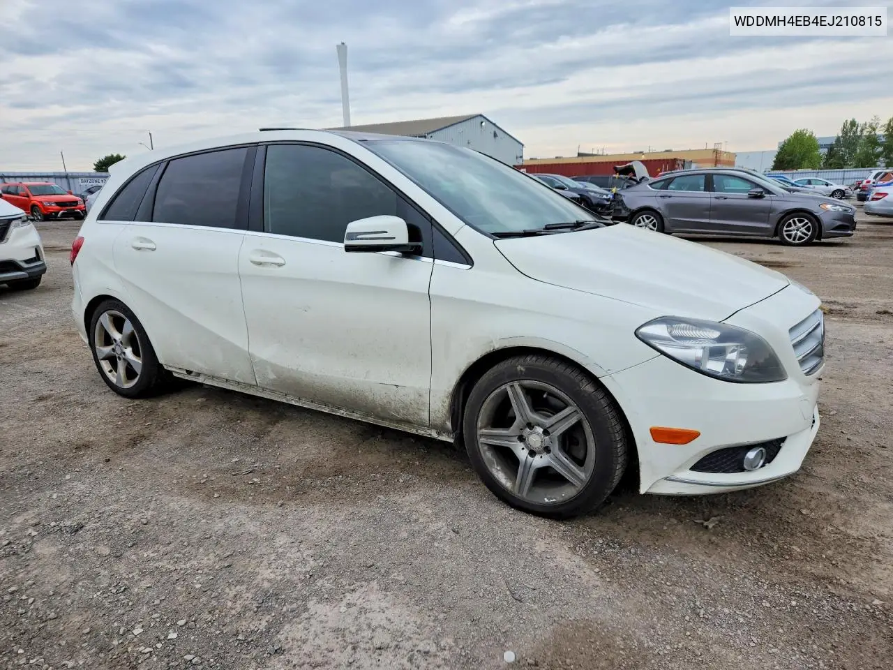 2014 Mercedes-Benz B250 VIN: WDDMH4EB4EJ210815 Lot: 57243836
