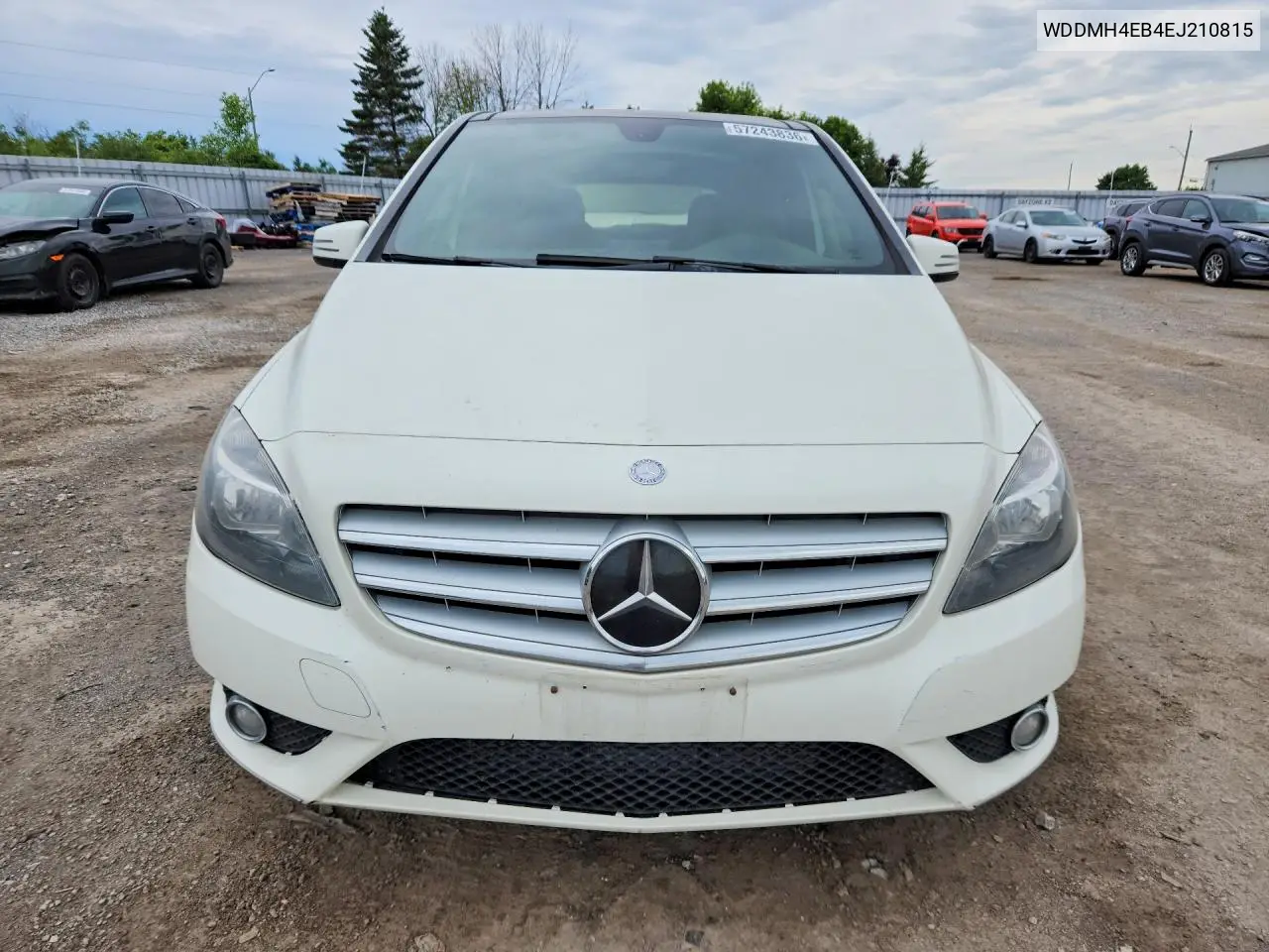 2014 Mercedes-Benz B250 VIN: WDDMH4EB4EJ210815 Lot: 57243836