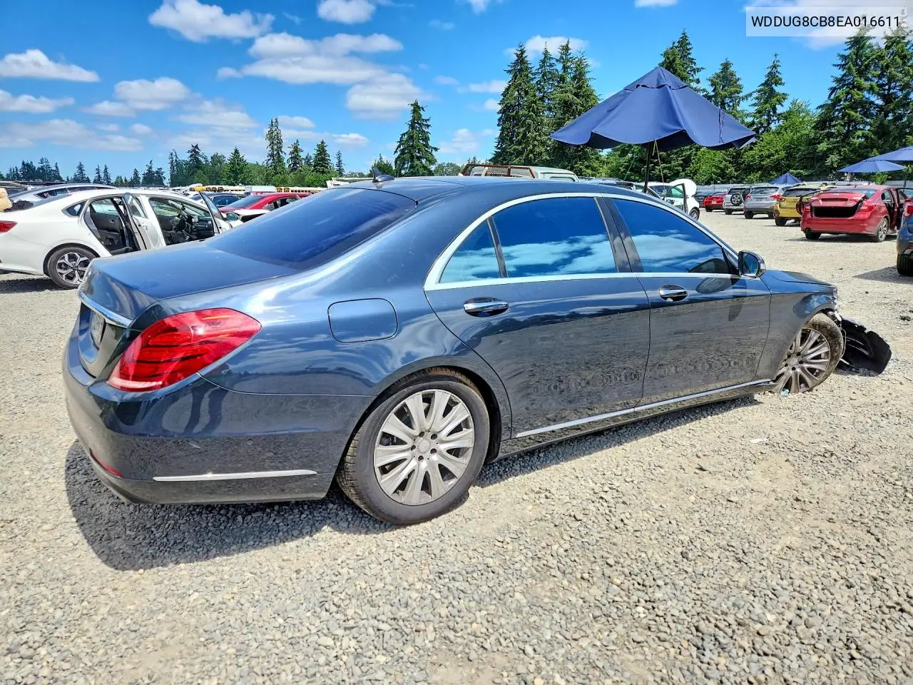 2014 Mercedes-Benz S 550 VIN: WDDUG8CB8EA016611 Lot: 57493596