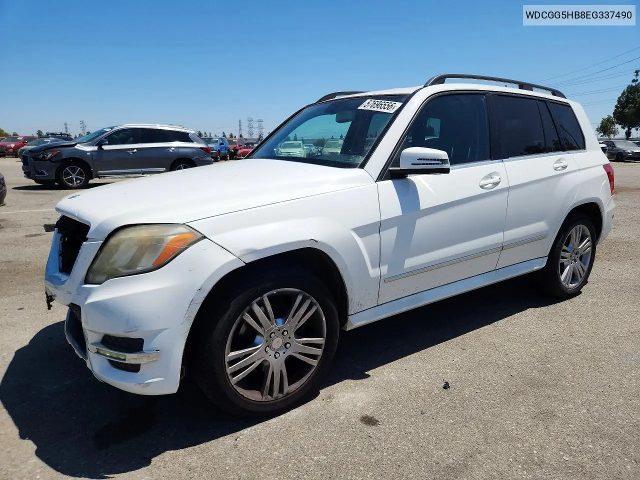 2014 Mercedes-Benz Glk 350 VIN: WDCGG5HB8EG337490 Lot: 57696556