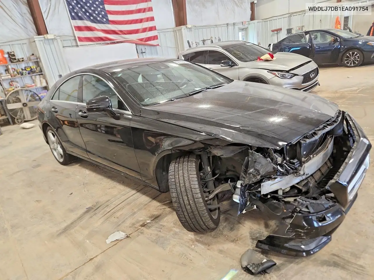 2014 Mercedes-Benz Cls 550 VIN: WDDLJ7DB1EA091754 Lot: 57763456