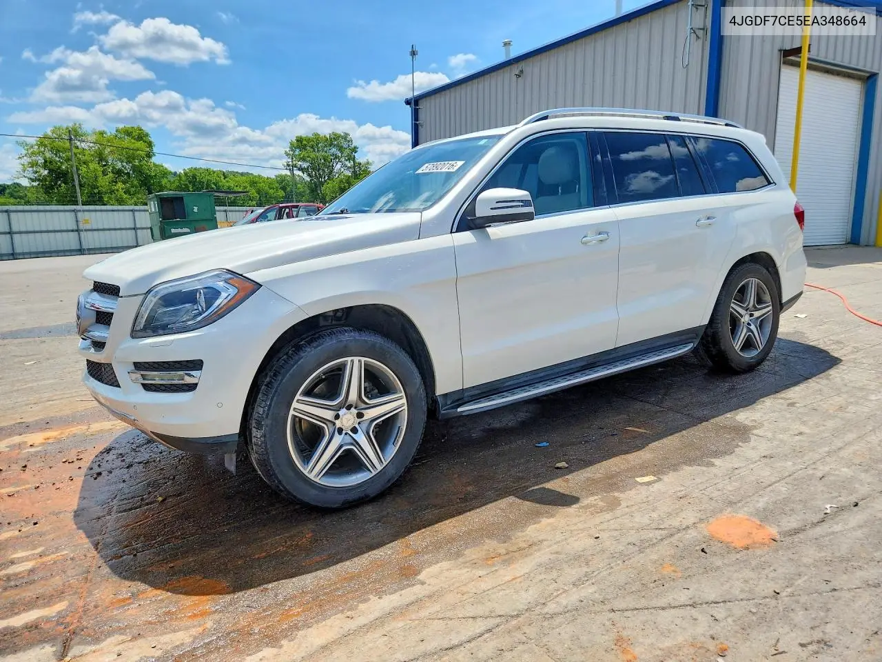 2014 Mercedes-Benz Gl 450 4Matic VIN: 4JGDF7CE5EA348664 Lot: 57892016