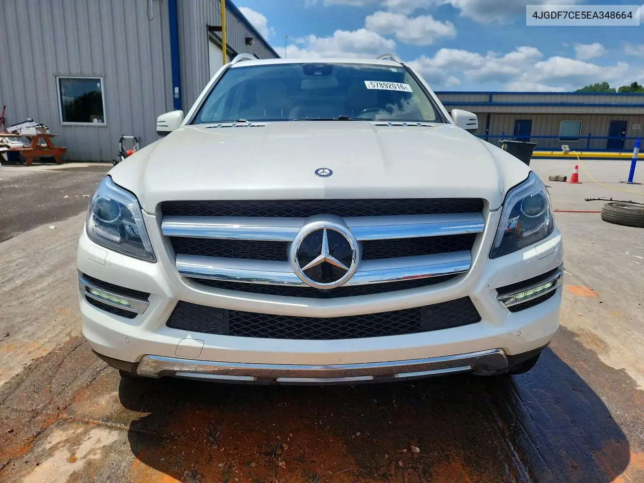2014 Mercedes-Benz Gl 450 4Matic VIN: 4JGDF7CE5EA348664 Lot: 57892016