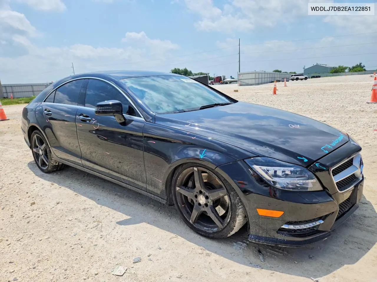 2014 Mercedes-Benz Cls 550 VIN: WDDLJ7DB2EA122851 Lot: 58076276