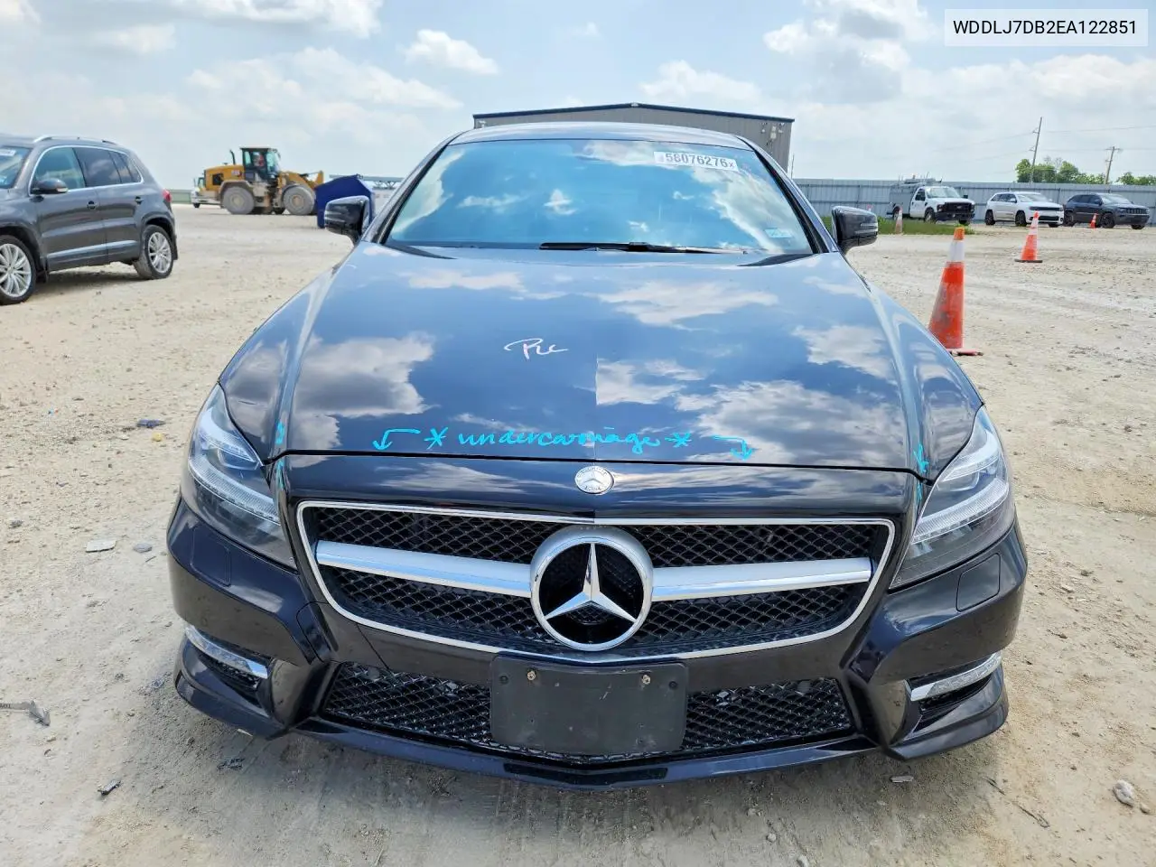 2014 Mercedes-Benz Cls 550 VIN: WDDLJ7DB2EA122851 Lot: 58076276