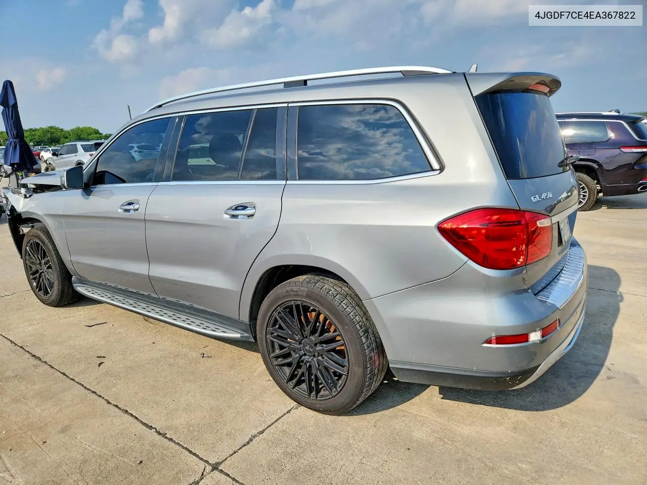 2014 Mercedes-Benz Gl 450 4Matic VIN: 4JGDF7CE4EA367822 Lot: 58322216