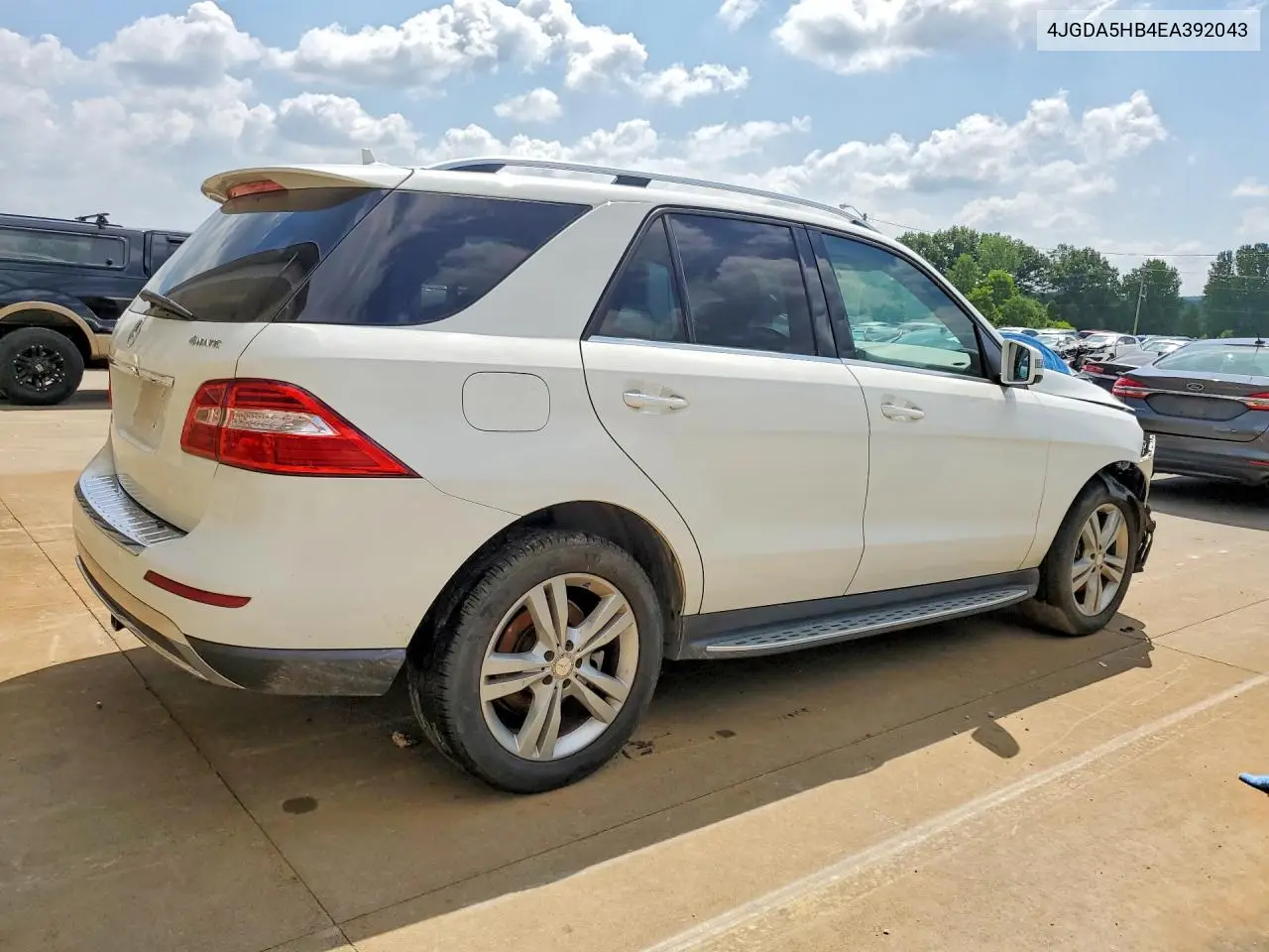 2014 Mercedes-Benz Ml 350 4Matic VIN: 4JGDA5HB4EA392043 Lot: 58395346